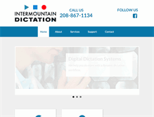Tablet Screenshot of intermountaindictation.com